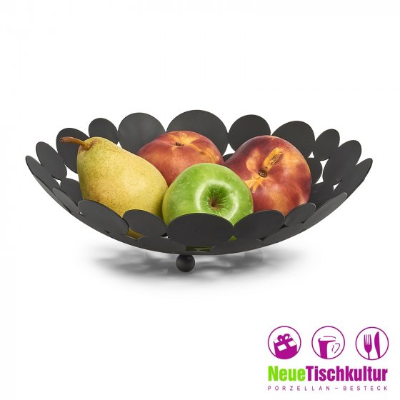 Obstschale Schwarz 