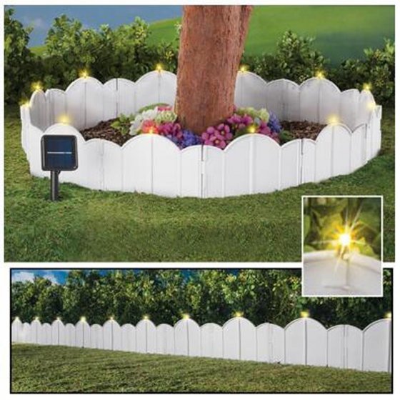 Beeteinfassung 1260 cm Zierzaun Cloud mit Beleuchtung 