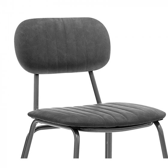 Stuhl 2er Set Vivila Dunkelgrau 