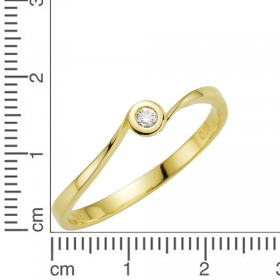 Ring Gold 585 mit Brillant 0,03ct. 