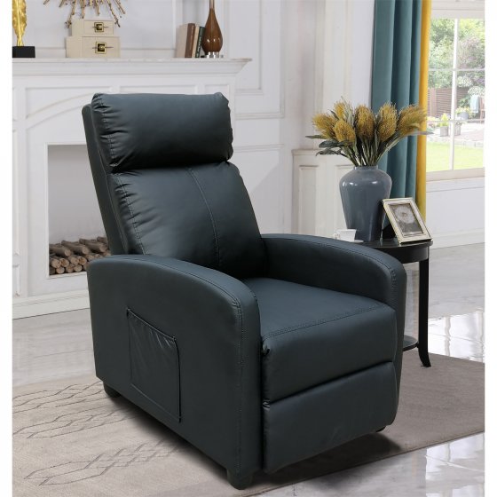 Relaxsessel Corrado Kunstleder Schwarz