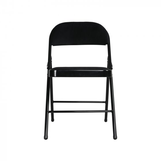 Klappstuhl Velvet Gestell Schwarz Schwarz