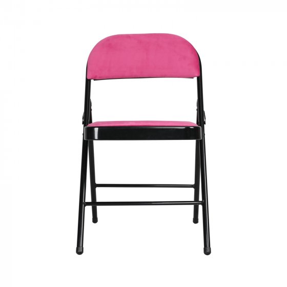 Klappstuhl Velvet Gestell Schwarz