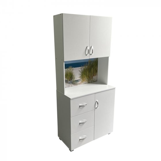 Badschrank Blanca Wellness Motiv Düne 