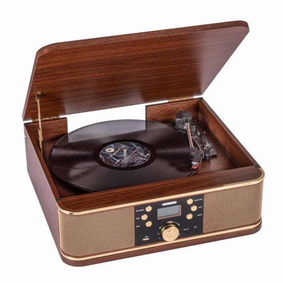 Retro-Schallplattenspieler mit DAB+ 