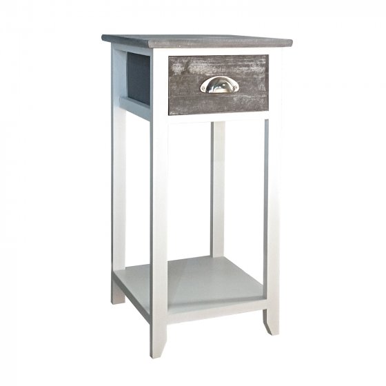 Beistelltisch Mia Landhaus Weiß Grau 