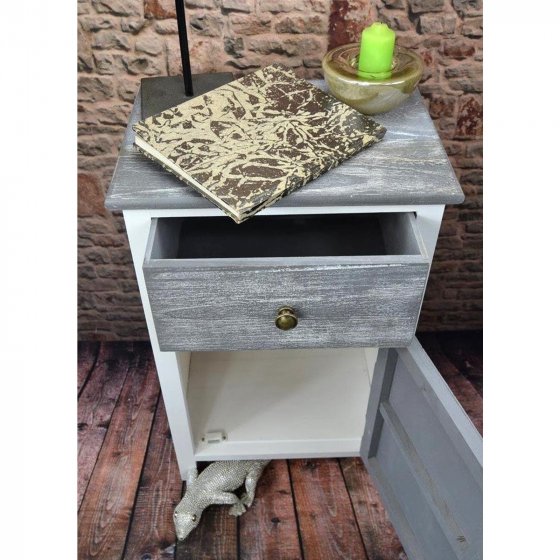 Nachtschrank Mia Landhaus Türanschlag rechts 