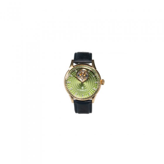 Herren-Armbanduhr „Crystal Tourbillon“ Grün 