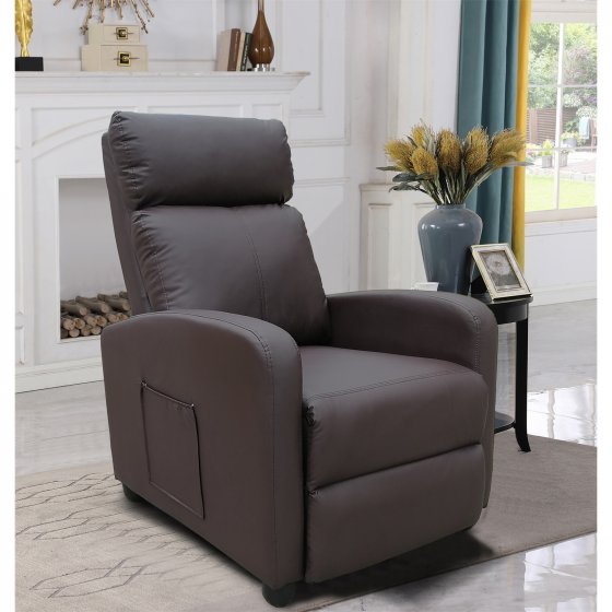 Relaxsessel Corrado Kunstleder Braun 