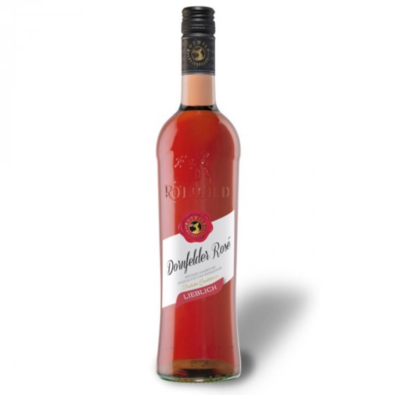 Rotwild Dornfelder Rose lieblich rote Trauben 750ml 6er Pack 