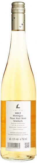 Weingut Leitz Pinot Noir Rosé Rheingau feinherb Roséwein 750 ml 