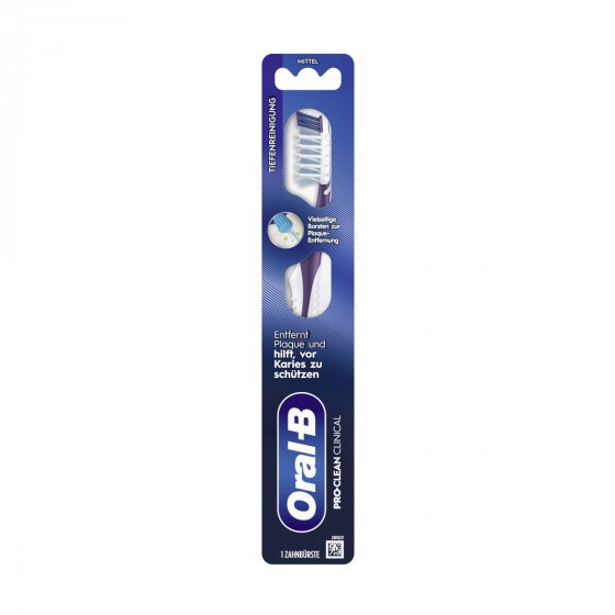 Oral B Pro Clean Prothesenbürste Clinical Cross Action Zahnbürste 