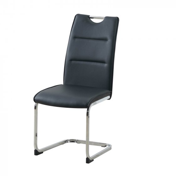 Schwingstuhl 4er Set PU schwarz DannyC 