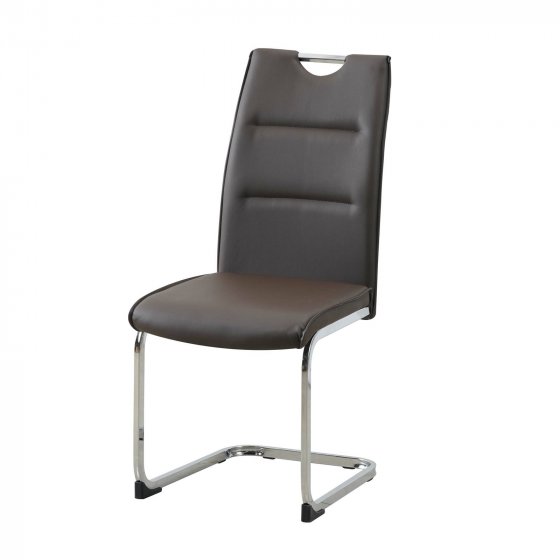 Schwingstuhl 4er Set PU braun DannyC 