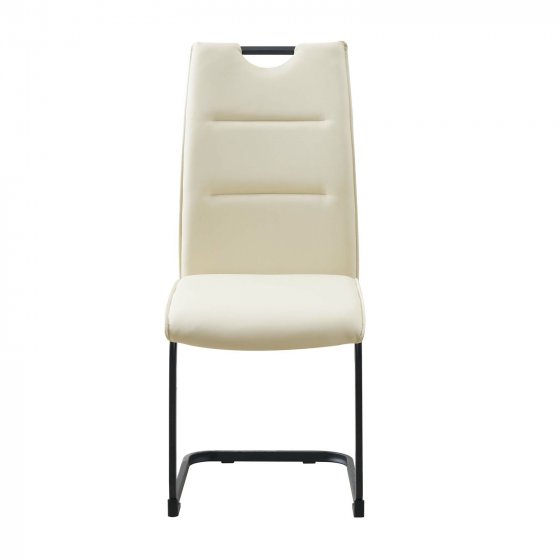 Schwingstuhl 4er Set PU creme DannyP 