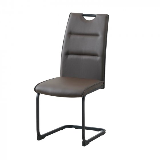 Schwingstuhl 4er Set PU braun DannyP 