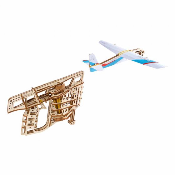 Holzmodell Flugzeugstarter 