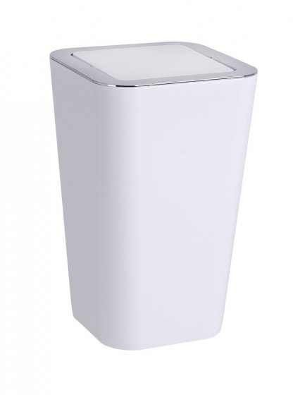 Schwingdeckeleimer Mod. Candy White 2er Set, je 6 Liter 