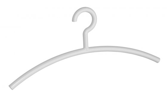 Kleiderbügel Mod. Mir Weiß 10er Set, transparente Frisch-Optik 