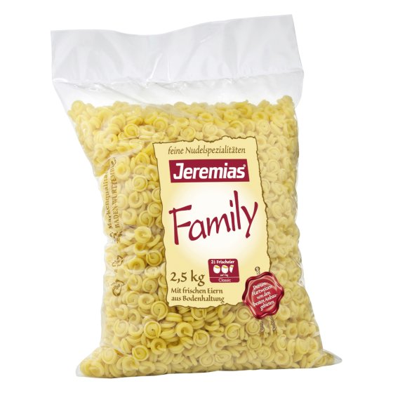 Jeremias Classic Schneckli Family Nudeln mit frischen Eiern 2500g 