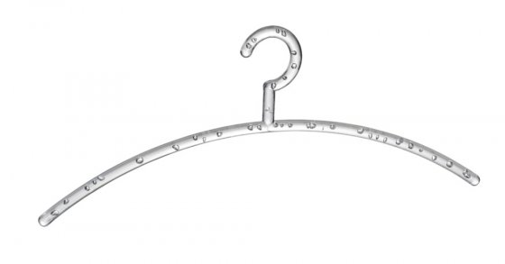 Garderobenbügel Mod. Bubble Transparent 15er Set 