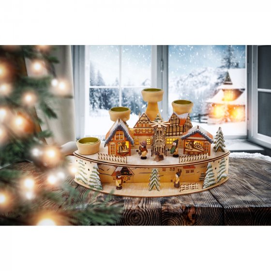 Adventsleuchter Weihnachtspyramide
