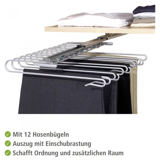 Schrankauszug Hosenbügel, für 12 Hosen 