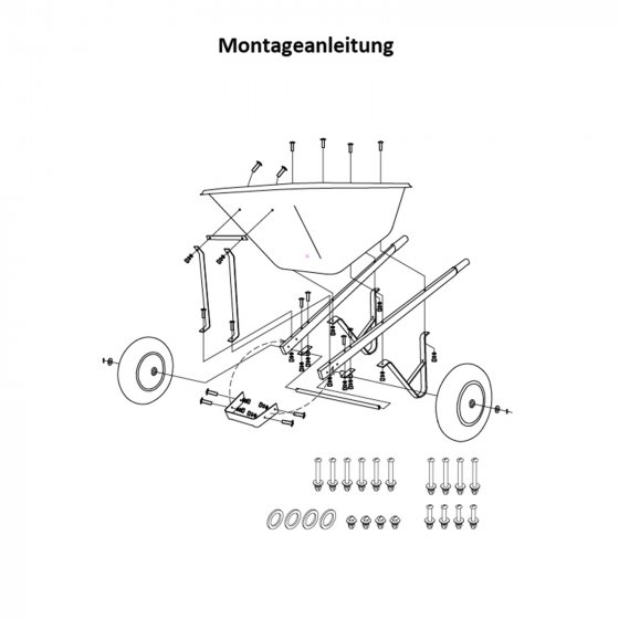 Mega-Schubkarre 200 Liter Nutzinhalt Havel 200 