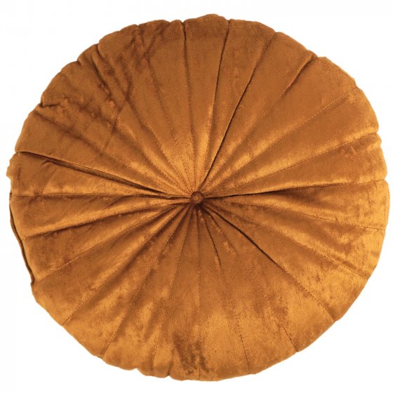 Dekokissen 4 Stück Ø 38 cm Curry 