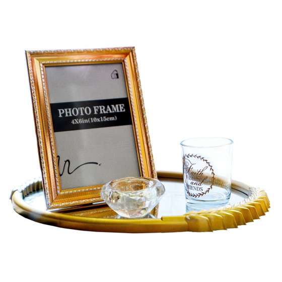 Deko-Tablett Mirror 4-teilig Viola 