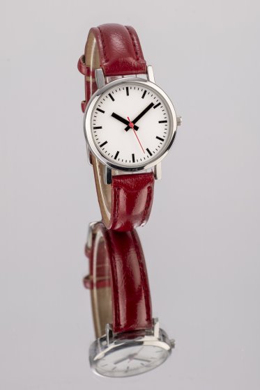 Damen-Lederarmbanduhr