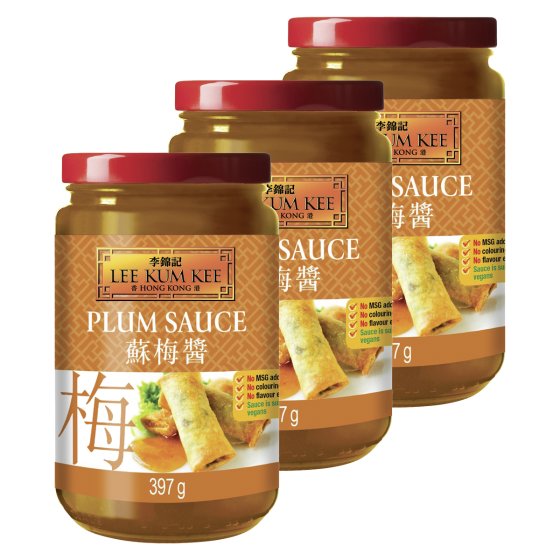 Lee Kum Kee Pflaumensauce Original chinesische Sauce 397g 3er Pack 
