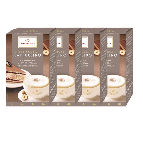 Niederegger Kaffeepulver Nuss Nougat Cappuccino 220g 4er Pack 