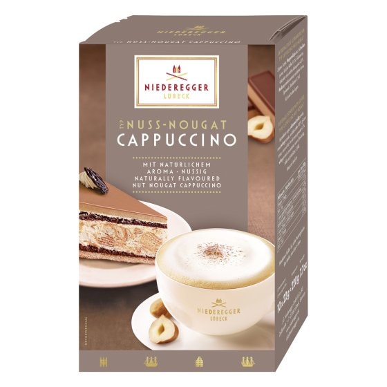 Niederegger Kaffeepulver Nuss Nougat Cappuccino 220g 10er Pack 