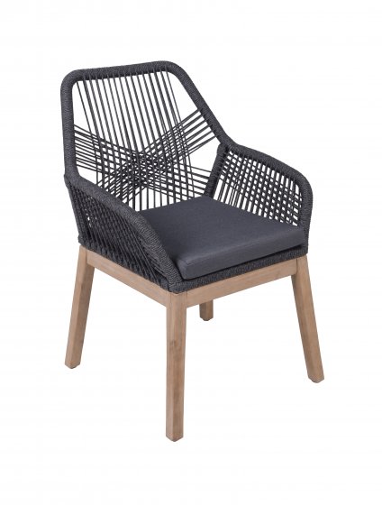 Sitzgruppe "POMONA" grau,4er-Set 