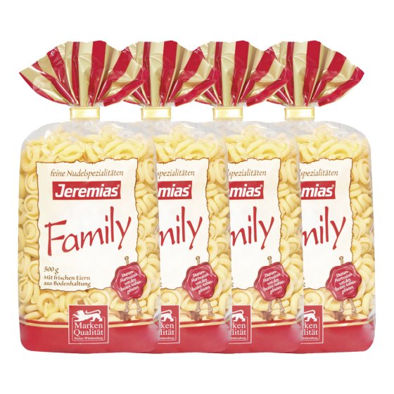 Jeremias Schneckli Classic Frischei Family Nudeln 500g 4er Pack 