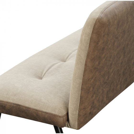 Bank 3-Sitzer Antikbraun/Taupe Joschka