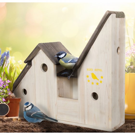 Vogelhaus mit 3 Nistkästen Mina