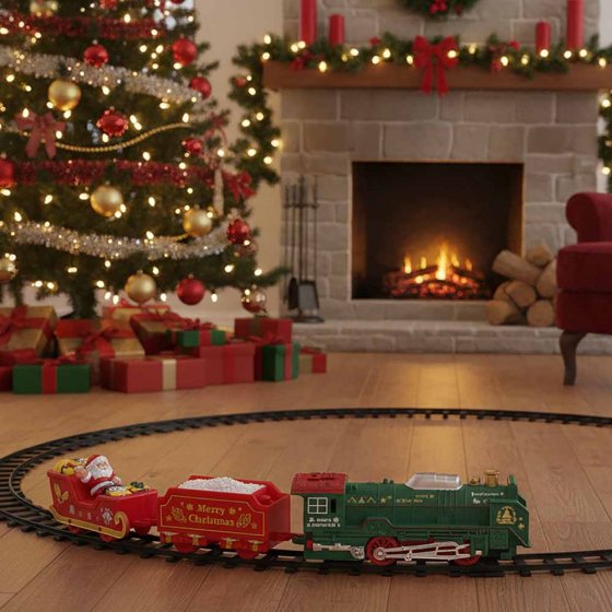 Elektronischer Weihnachtsexpress mit Rauch 