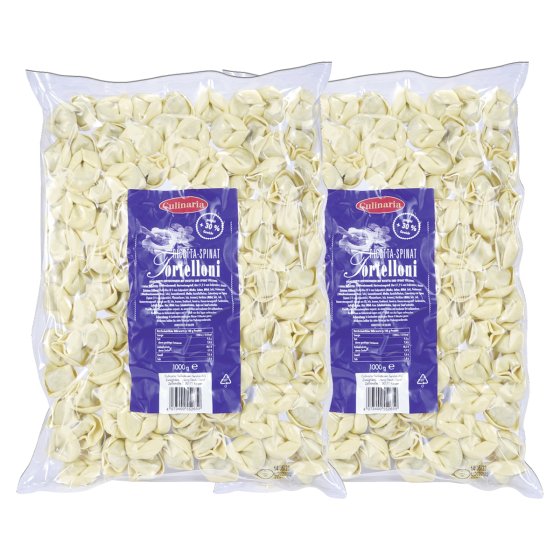 Culinaria Tortelloni mit Ricotta und Spinat Füllung 1000g 2er Pack 