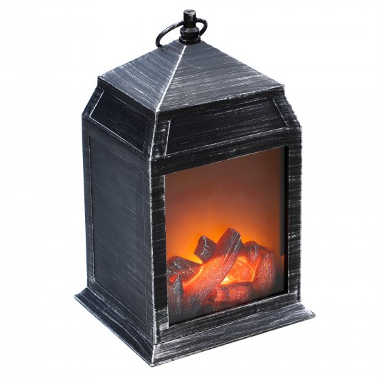 LED-Kamin-Laterne 