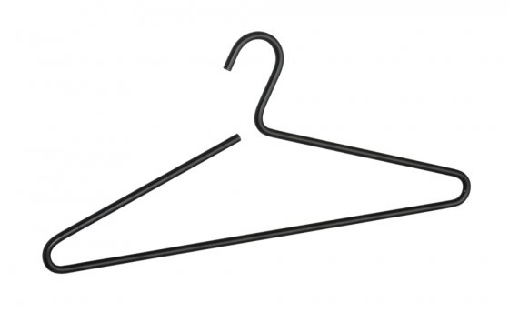 Kleiderbügel Mod. Lux Schwarz 5er Set