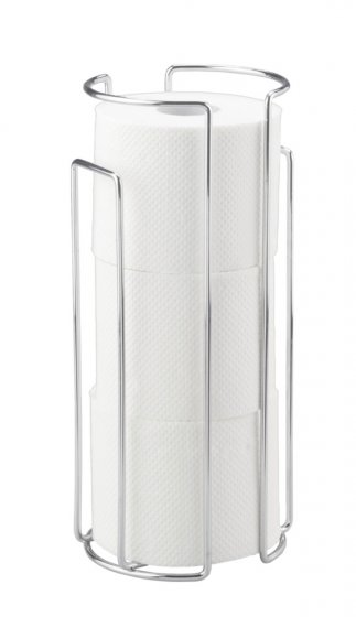 Toilettenpapier-Ersatzrollenhalter Chrom 2er Set, für 3 Rollen 