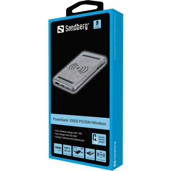 Induktive Powerbank 10.000mAh