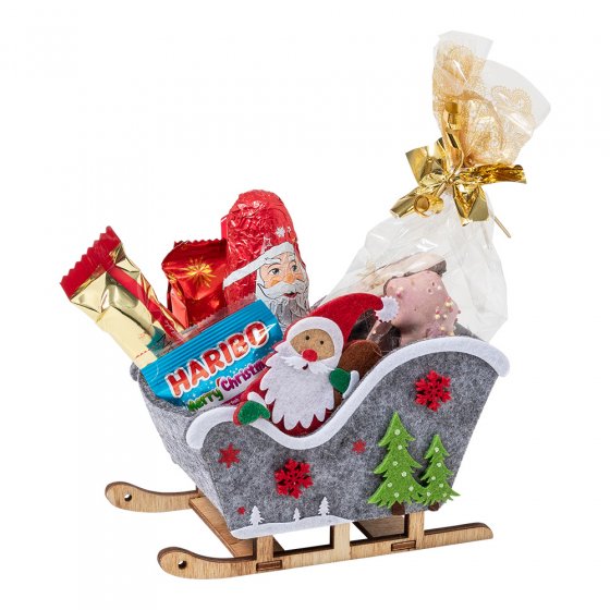 Nikolaus-Schlitten mit Leckerei