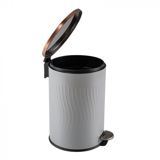 Treteimer Jannik 12 Liter Grau Kupfer 