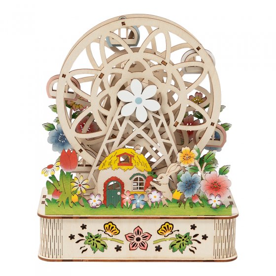 Drehendes Holz-Riesenrad 