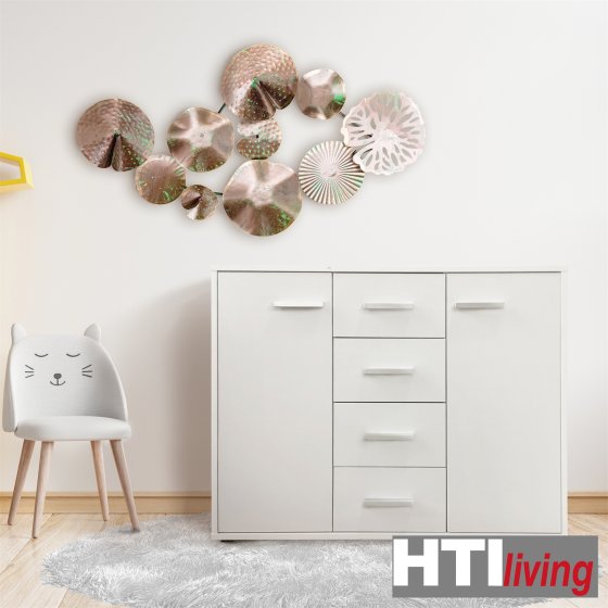 Sideboard Nina mit 4 Schubladen Weiß 