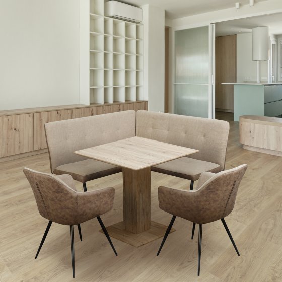 Sitzgruppe Taupe/Antikbraun Joschka