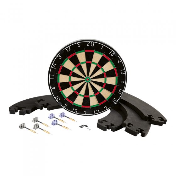 Sisal-Dartscheibe mit Wandschutzring 